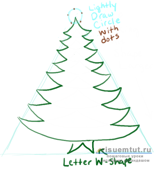 الرسم على شجرة خطرة كيفية رسم شجرة عيد الميلاد الخطوة ماستر كلاس